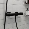 GoodHome Thermostatic Shower Tap Cavally, black