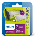 Philips OneBlade Face and Body Kit - Set of Spare Blades QP620/50