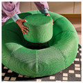 BRÄNNBOLL Inflatable gaming lounge chair, bright green