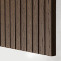 BJÖRKÖVIKEN Door, brown stained oak veneer, 60x64 cm