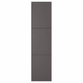 MERÅKER Door with hinges, dark grey, 50x195 cm