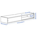 SPIKSMED Media shelf, light grey, 117x32 cm