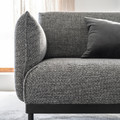 ÄPPLARYD 2-seat sofa, Lejde grey/black, 199x93 cm