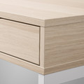 ALEX Desk, white stained/oak effect, 132x58x76 cm