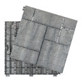 Decking Tile Mosaic 30 x 30 cm, grey, 4pcs