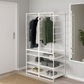 JONAXEL Shelving unit with clothes rail, 99x51x173 cm