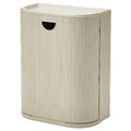 GÅRDSBUTIK Bin with lid, grey-beige, 21 l