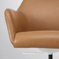 TOSSBERG / MALSKÄR Swivel chair, Grann light brown/white