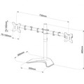 Bracket for 2 Monitors LED/LCD 13-27 "L-21N