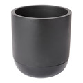 Plant Pot with Saucer GoodHome 17 cm, black