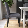 BERGMUND Chair, black/Gunnared medium grey