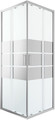 GoodHome Shower Enclosure Beloya 80x80x195cm, chrome/mirror glass