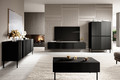 TV Cabinet Nicole 150 cm, matt black/black legs