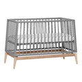 LEANDER Baby Cot LUNA™ 0-3y, Grey/Oak