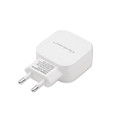 Qoltec Wall Charger Europlug 12W 5V 2.4A USB, white