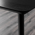 LISABO / IDOLF Table and 4 chairs, black, black, 140x78 cm