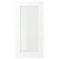 ENKÖPING Glass door, white wood effect, 40x80 cm