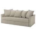 HOLMSUND 3-seat sofa bed, Borgunda beige