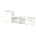 VIHALS TV/storage combination, white, 275x47x90 cm