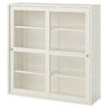 HAVSTA Glass-door cabinet, white, 121x123x35 cm