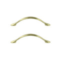 Furniture Handle Chervil 158 mm, brushed brass