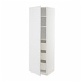 METOD / MAXIMERA High cabinet with drawers, white/Stensund white, 60x60x200 cm