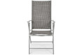 Large Outdoor Furniture Set Modena Max, silver