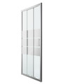 GoodHome Sliding Shower Door Beloya 90 cm, chrome/mirror glass