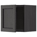 METOD Wall cabinet, black/Lerhyttan black stained, 40x40 cm