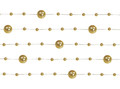 Decorative Pearl Garland 1.3m 5pcs, gold