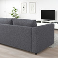 VIMLE 3-seat sofa-bed, Gunnared medium grey