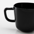 BACKIG Mug, black, 37 cl