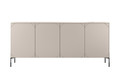 Four-Door Cabinet with Drawer Unit Sonatia 200 cm, cashmere