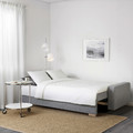 GRÄLVIKEN 3-seat sofa-bed, grey