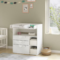 SMÅSTAD Changing table, white white/with 3 drawers, 90x79x100 cm