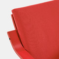 POÄNG Low-back armchair, red/Vissle red