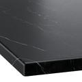 TOLKEN Countertop, black marble effect/foliated board, 82x49 cm