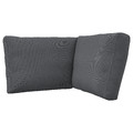 FRÖSÖN Cover for back cushion corner unit, outdoor dark grey, 62/52x44 cm