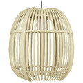 SOLVINDEN LED pendant lamp, outdoor/oval, 37 cm