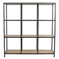 Shelving Unit Loka IX, oak/black