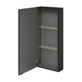 GoodHome Bathroom Wall Cabinet Imandra 40 x 90 x 15 cm, matt black