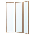 NISSEDAL Mirror combination, white stained oak effect, 130x150 cm