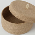 LJUNGAN Basket with lid, 20x10 cm