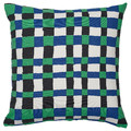 PLATTLUMMER Cushion cover, green/blue, 50x50 cm