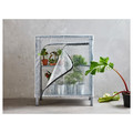 HYLLIS Shelf unit with cover, transparent, 60x27x74 cm