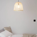 GoodHome Pendant Lamp Calume 1 x 60W E27 38cm, bamboo