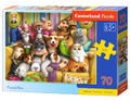 Castorland Children's Puzzle Playful Pets 70pcs 5+