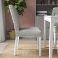 STRANDTORP / BERGMUND Table and 4 chairs, white/Ramna light grey, 150/205/260 cm