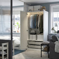 PAX / GULLABERG Wardrobe combination, white/white, 100x60x201 cm