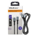 Qoltec Cable USB-C 1.5m, black